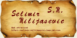 Selimir Milijašević vizit kartica